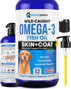 Omega 3 Fish Oil for Dogs - Better Than Salmon Oil - Dog Fish Oil Supplement to Reduce Shedding & Itching - Supports Joints, Brain, and Heart Health - Skin and Coat Supplement - Liquid Fish Oil