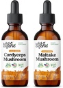 Wild & Organic Cordyceps Mushroom Tinktur 2 fl oz & Maitake Mushroom Tinktur 2 fl oz