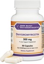 Dihydromyricetin (DHM) 50 kapsler, 300mg, leversupporttilskud (tredjepartstestet) (DHM Depot) Non GMO, Gluten Free (Lever Cleanse Detox & Reparation) af Double Wood