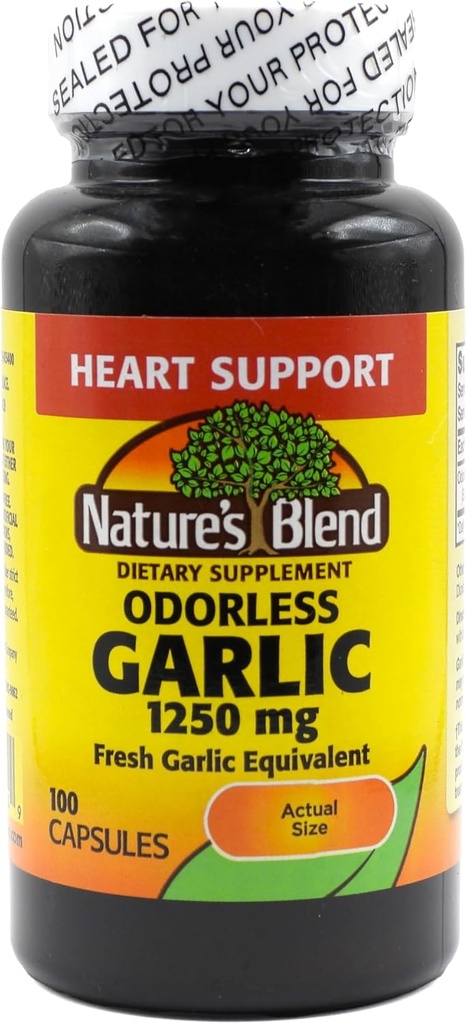 Nature 's Blend Odorless Hvidløg 1.250 mg 100 Caps
