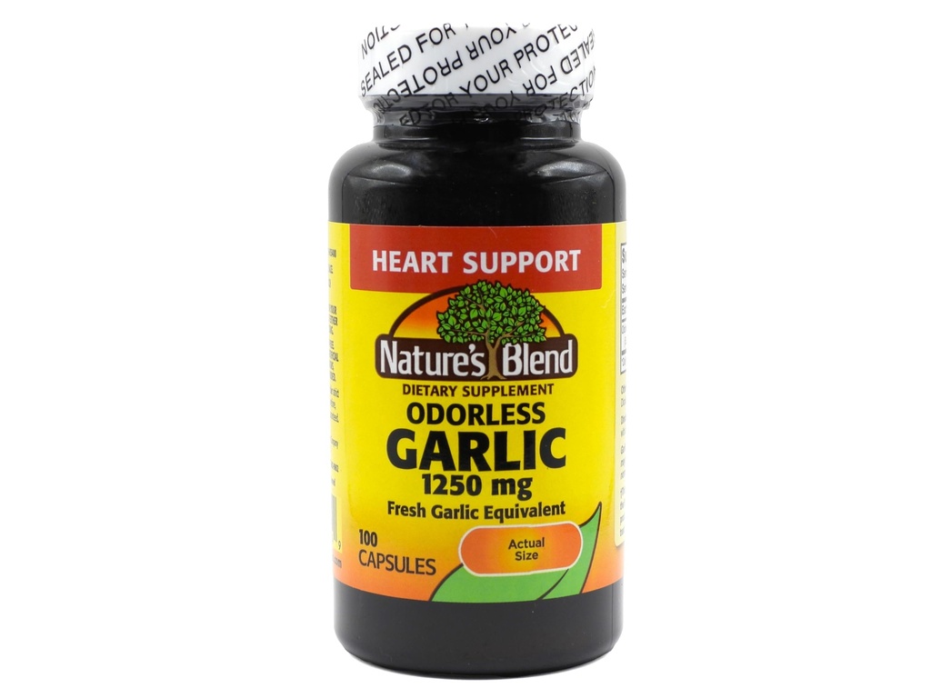 Nature 's Blend Odorless Hvidløg 1.250 mg 100 Caps