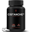 Humanx Cistanche + 550MG (Cistanche Tubulosa Extract Powder for Men) USA Lavet - Nem at synke kapsler - Kraftigt supplement til støtte Atletisk ydeevne, Styrke, & Vitality