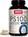 Jarrow Formulas ® PS100 Phosphatidylserin, 100 mg, Kosttilskud til Hjerne Sundhed og Kognition Support, 120 kapsler, Op til en 120 dages forsyning