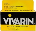 Vivarin Koffein Alerness Support, Tablets 40 ea (pakke med 6)