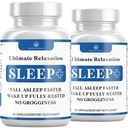 Afslapning Sleep Aid, Natural Non- Habit Danning, Sleep Supplement udviklet til støtte for Længere & bedre søvn, Kamille, Magnesium, Melatonin, Ashwagandha, GABA, Drug- Free (120 Tæl)