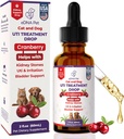 Hund UTI Treatment Measures 124; Urinary Tract Infektion Drops for Cats & Dogs Measures 124; Kat UTI Remedy Measures 124; Cranberry Supplement Measures 124; Nyre Health Support, 2 Fl.Oz