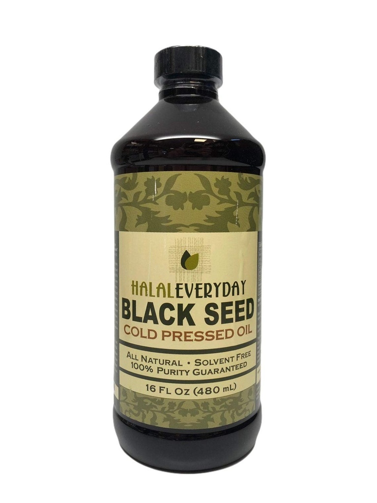 Pure Black Seed Oil - 16 OZ - 100% Pure and Cold Pressed Black Seed - Ikke-GMO og Vegan - Nigella Sativa