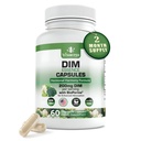 Dim Estrogen Supplement for Hormone Harmony & Skin Health, 2 Month Supply - 200 mg Diindolylmethane for Metabolism Balance, Menopause, Mood Support w Bioperine for Higher Absorption