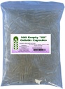 Kapselforbindelse USA- Made 500 Bulk Tom Gelatine Kapsler, 00 Størrelse resealable Bag