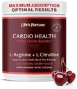 Livets Fortune 5000mg L- Arginin Supplement Powder & 1000mg L- Citrullin, High Potency Nitroxide Health Booster, Endurance, Workout Performance, Natural Cherry Flavor (20 Servere)