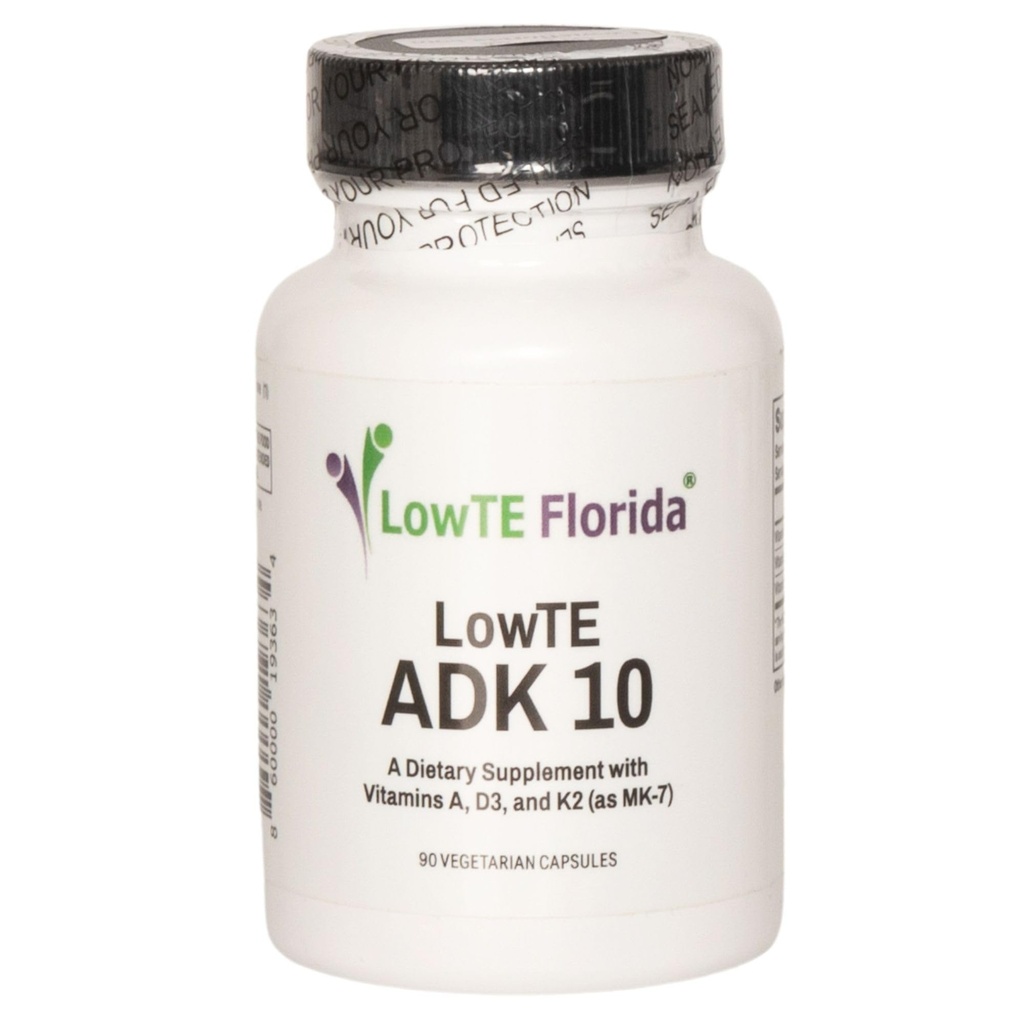ADK 10- 90 kapsler I D3- vitamin K2 & A, Multivitamin supplement til stærkere knogler, tænder og hjerte * og normalt blodtryk *, høj potens Vitamin ADK med D3- vitamin 10.000 iu