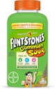 Flintstones sour vingummi vitaminer til børn, Kids Multivitamin gummier med vitaminer C, B6, B12, A & vitamin D, Support Kids vækst og udvikling, 180 Tæl