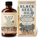 Etiopian Black Seed Oil 16oz - Extra Strength 3x Thymoquinon - 100% Pure Cold- presset Nigella Sativa - immunforsvar, fælles, hår og hud støtte