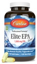 Carlson - Elite EPA perler, 1000 mg EPA Fish Oil, Wild- Fanget, Norwegian Fish Oil, Sustainable Sourced, Hjælper vedligeholde sunde triglyceride niveauer, 120 Softgel
