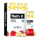 Det er det Nutrition Æbler + Banan 100% Natural Real Fruit Bar, Paleo for børn og voksne, Ikke GMO sukkerfri, Ingen konserveringsmidler Energy Food, 14.4 Oz, Pack of 12