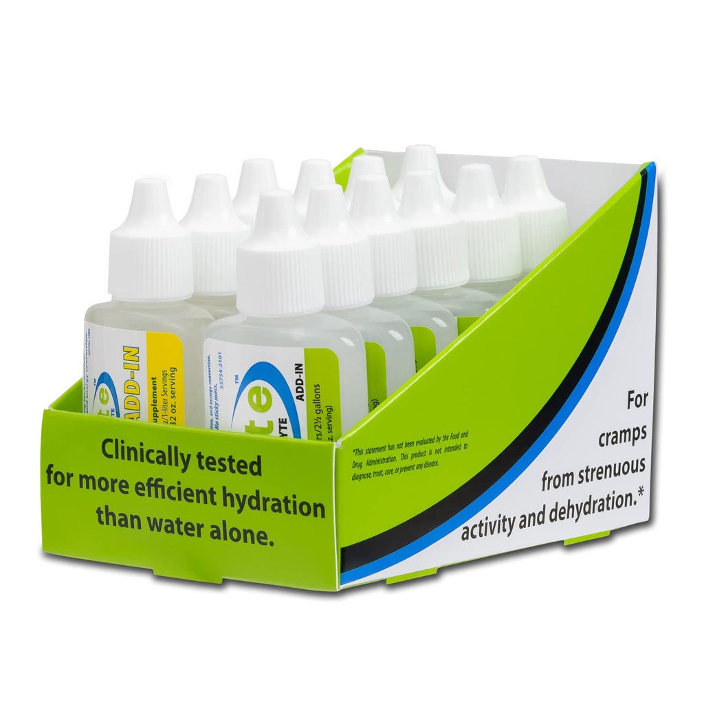 elete Electrolyte Add- in Hydration Drops ttesmå 124; Natrium, Magnesium, Kalium & Trace Minerals