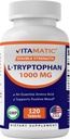 Vitamatisk L- Tryptophan 1000mg 120 tabletter (120 tabletter (pakning med 1 stk.)) (1 flaske)