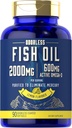Carlyle Fish Oil 2000mg • 124; 600 mg • Omega 3 Supplement til mænd & kvinder • 124; 90 • Odorless Softgels • 124; • Citron Flavored • 124; • Non- GMO og Gluten Free