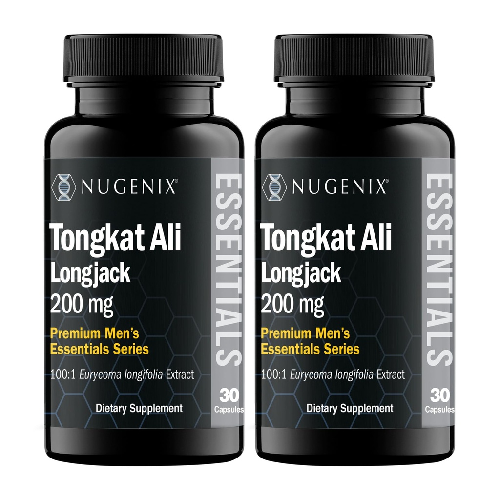 Nugenix Essentials Tongkat Ali for mænd, Støtte til mænds sundhed, Longjack Eurycoma Longifolia Extract, 60 Greve