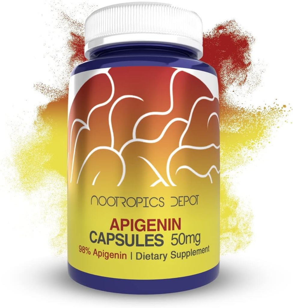 Nootropics Depot Apigenin Kapsler er 124; 50mg Niveauer