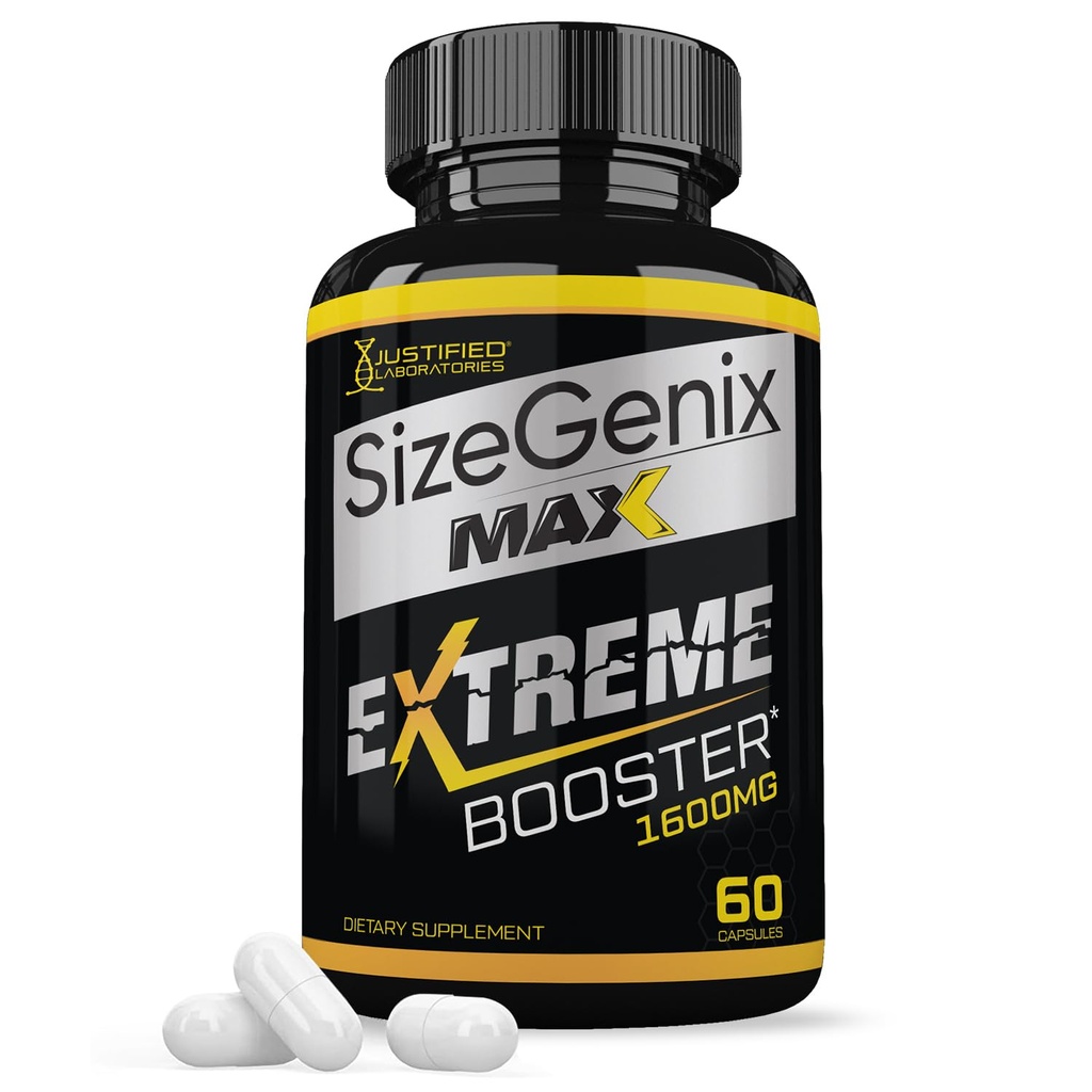 Sizegenix Max 1600MG Avanceret mænds sundhed Formel 60 kapsler
