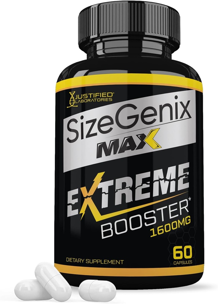 Sizegenix Max 1600MG Avanceret mænds sundhed Formel 60 kapsler