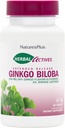 Natures Plus Herbal Actives Ginkgo Biloba, Extended Release - 120 mg, 60 Vegan Tablets - Vegetar, Gluten- Free - 60 Servere