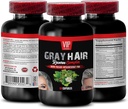 VIP VITAMINS Hair Supplement - Gray Hair Reverse Complex, Biotin, folic Acid, Nettle Root - Saw Palmetto Extract, 1 Bottle (60 Capsules)
