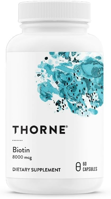 THORNE - Biotin - Vitamin B7 Supplement for Healthy Hair, Nails, Skin & Metabolism* - 60 Capsules