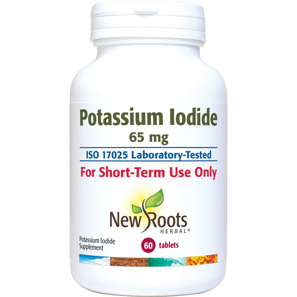Kalium IOdide 65 mg • 124; Nødhjælp • Strålingsbeskyttelse & thyreoideastøtte • 124; (60 tabletter) Jod - YODO Naciente