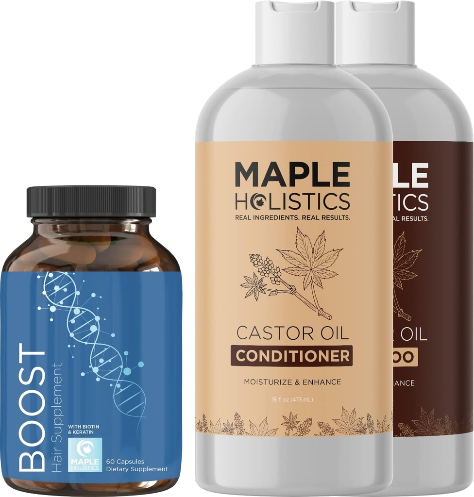 Volatizing Shampoo og Conditioner sæt med Biotin for hårvækst - For kvinder og mænd