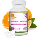 Zahler Melatonin 5mg Tablets - Fastvirkende Chewable Melatonin 5 mg Tablets - Lækker Orange Flavor - Understøtter restaured and quality sleep - Kosher Non GMO Made in USA Dietary Supplement, 60 Count