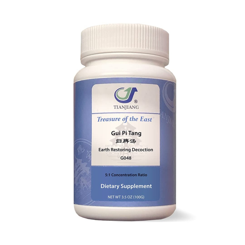 Treasure of the East, Earth Restoring Decction - GUI Pi Tang (5: 1 Koncentreret Herbal Extract Granules, 100g)