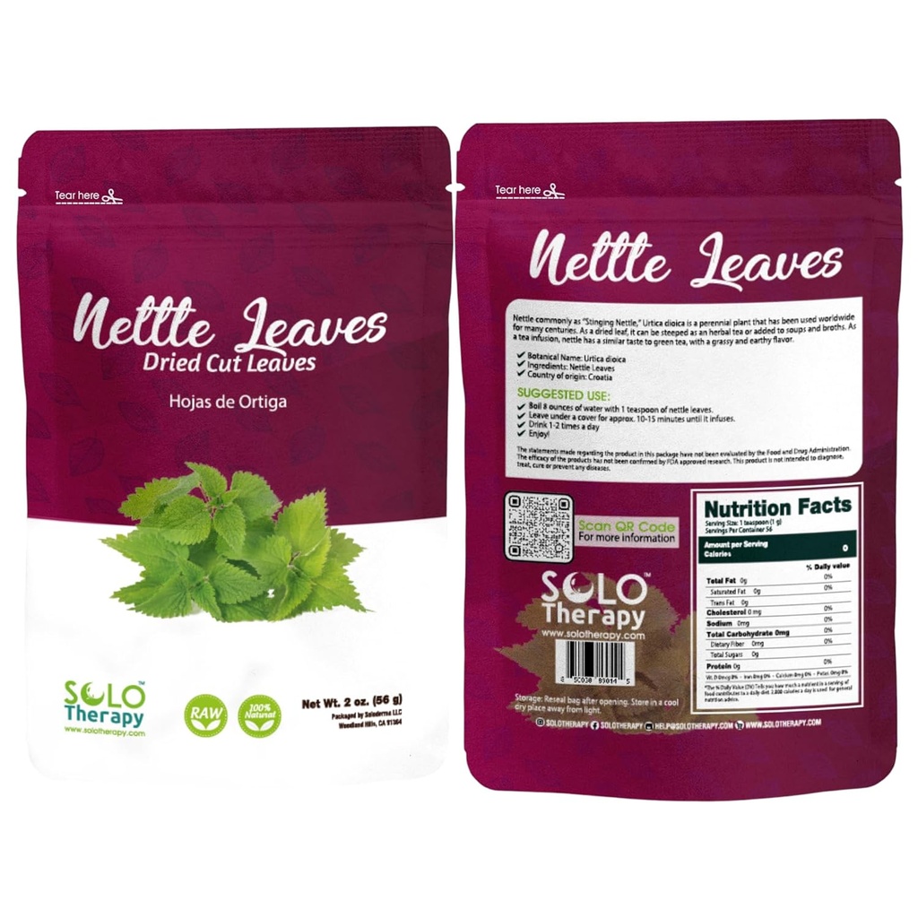 Nettle Leaf c / s 2 ounces, Nettle Leaf Tea, Resealable Bag, Stinging Leaf, Nettle Leaf Herb