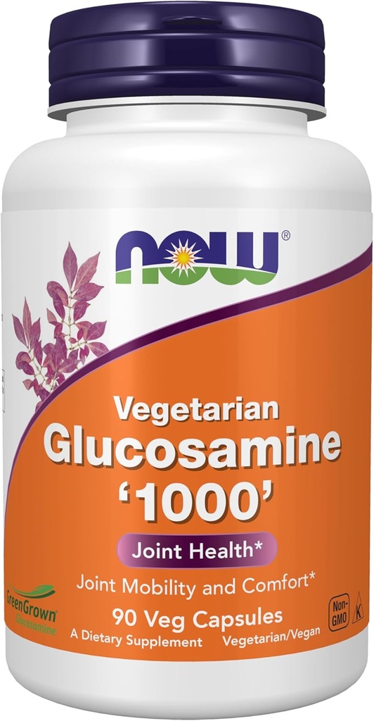Now Foods Supplements, Glucosamin '1000' (GreenGrown ® Glucosamin), Vegetar, 90 Veg Kapsler