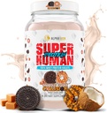 LEONA LION Superhuman Whey Protein Powder, Great Tasting Pure Whey Protein Isolate, Low Carb, Low Sugar, No Bloat Post Workout, Muscle Recovery & Growth (28 Serveringer, Cookie Collision)