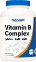 Nutricost vitamin B Complex 462mg, 240 kapsler - med C-vitamin - Energy Complex