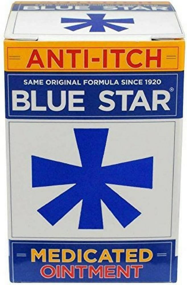 Blue Star Anti- Itch medicineret salve 2 oz (pakke med 10)