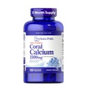 Puritans Pride Triple Strength Coral Calcium 1500mg med Bone- Active ™, Kosttilskud til hjerte, nerve og muskelstøtte, 2 måneders forsyning, 120 hurtige udløsningskapsler