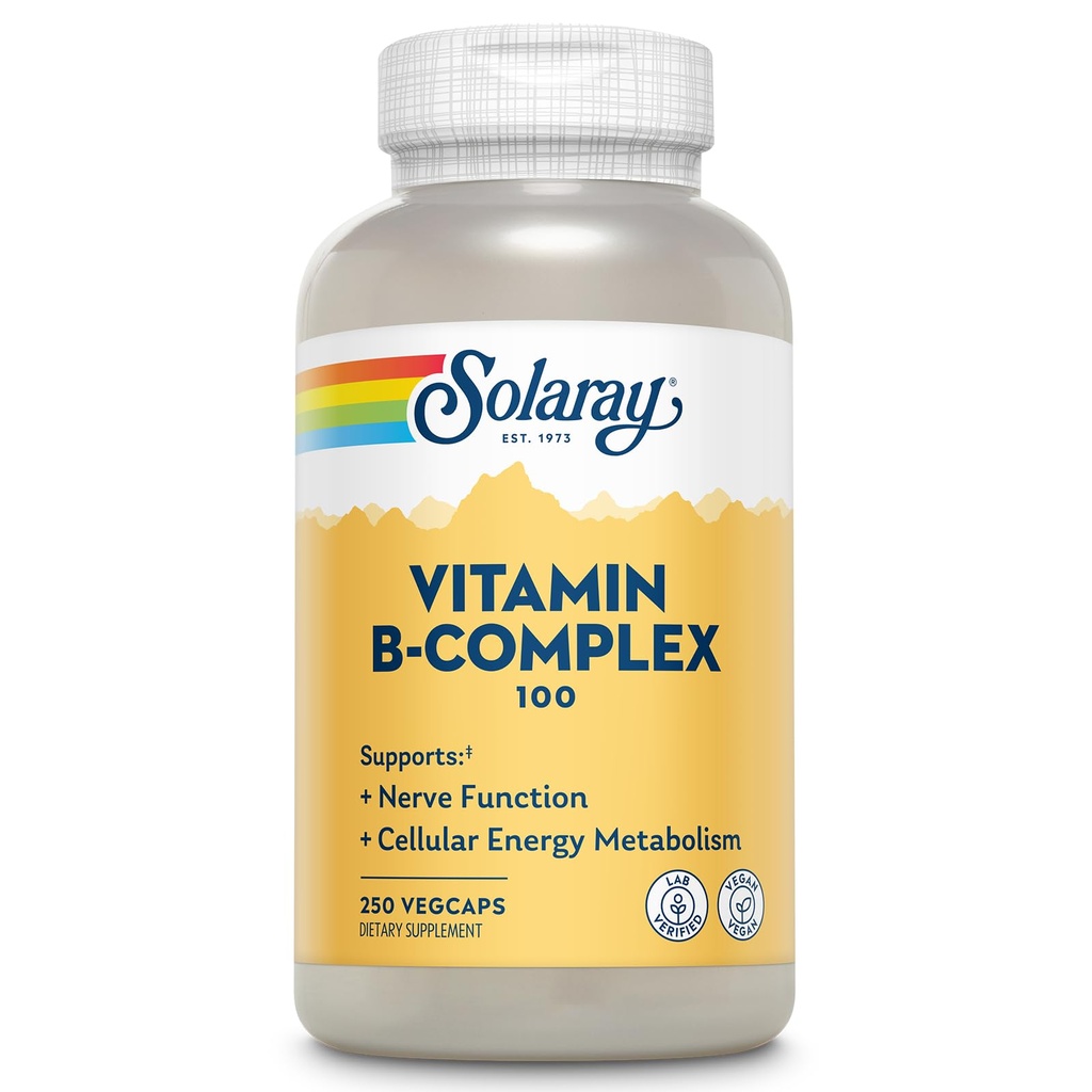 Solaray B Complex supplement, 100 mg, 250 tal