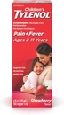 Børns Tylenol Oral Suspension Medicine, Kids 'Liquid Medicine Pain Reliever & Fever Reducer for Cold + Flu Symptomer, Aspirin-, Ibuprofen- & Alkohol- Gratis, Jordbær, 4 fl. oz