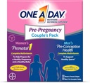 One A Day Men's & Women's Pre-Pregnancy Multivitamin Softgel including Vitamins A, Vitamin C, Vitamin D, B6, B12, Folic Acid & more, 30+30 Count, Supplement for Before, During, and Postnatal
