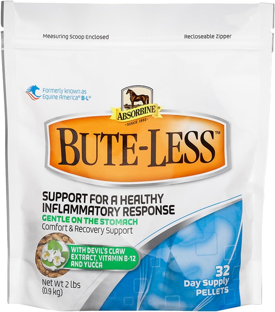 Bute- Mindre Comfort & Recovery Supplement Pellets, Sund Inflammatorisk respons, 2 LB / 32 Day Supply