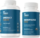 Dr. Tobias Omega 3 Fish Oil and Menopause Relief for Women, Endokrine Support med Essential Omega 3, Hot Flashs og Night Sweats Kosttilskud, Non- GMO