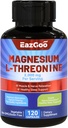 Magnesium L- Threonin supplement, Mineral Magnesiumsupplement, Magnesium L- Threonin 2000mg, 120 kapsler