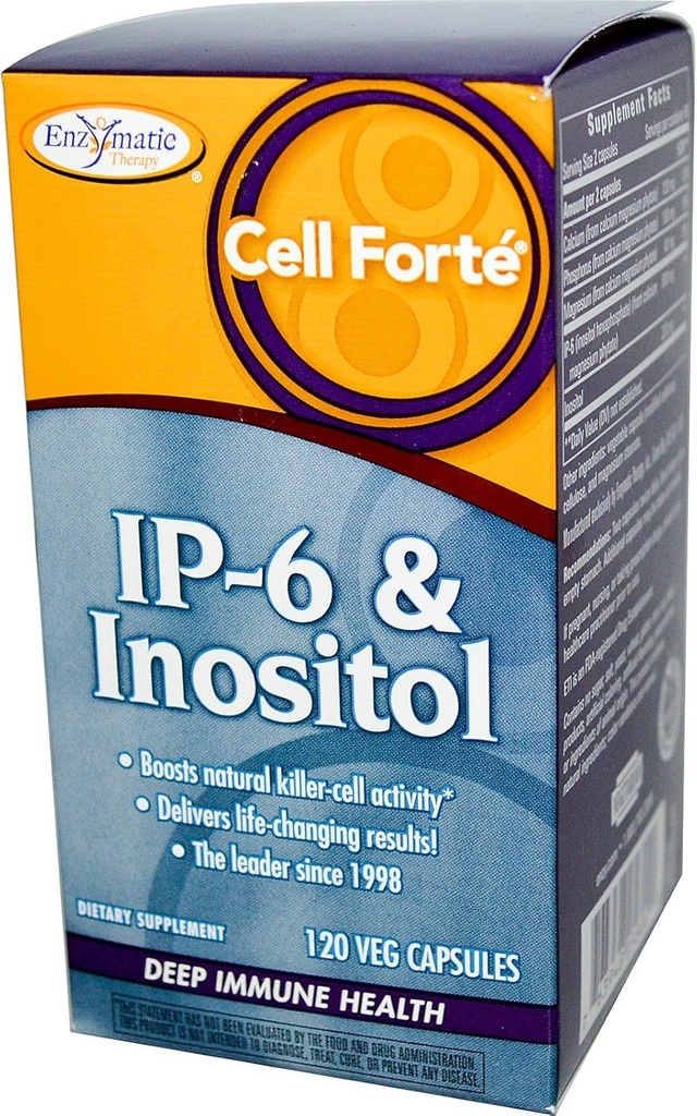 Enzymatisk terapi Cell Forte IP- 6 Inositol 120 Veggie Caps