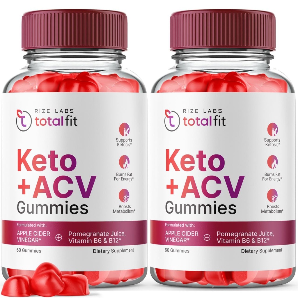 rize labs (Pack of 2 Total Fit Keto ACV + Gummies, Advanced Weight Loss, Total Fit Keto Gummies Anmeldelser Gomitas (120 Gummies)