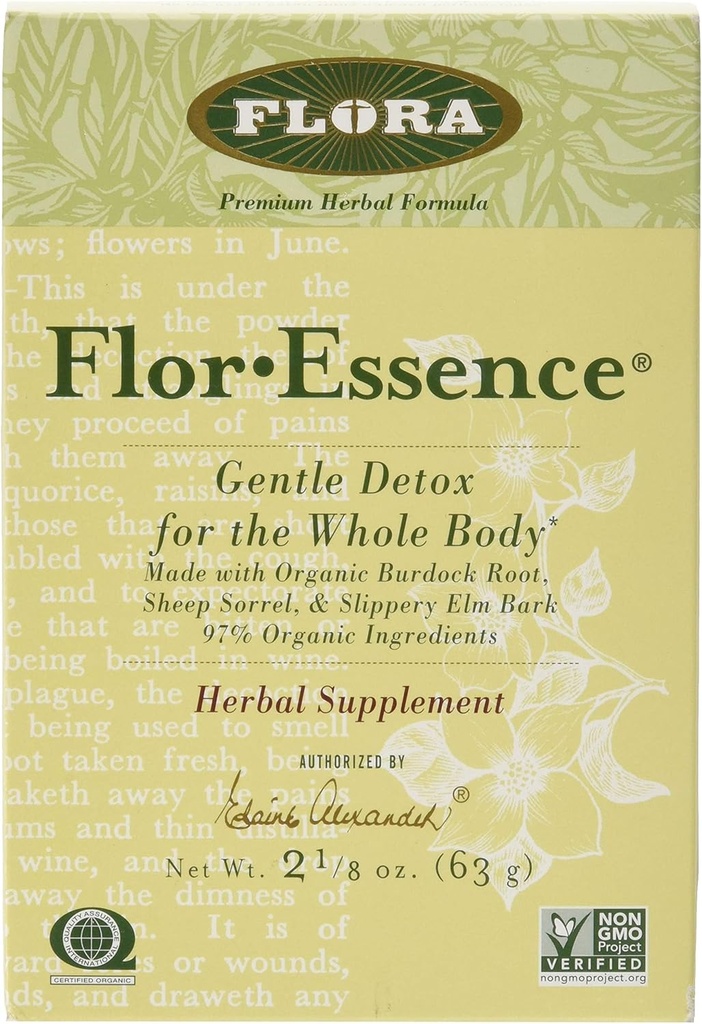 FLORA - FlorEsence Dry Tea Blend, Gentle Detox & Cleanse, 2.2 Oz