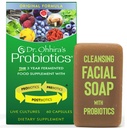 Dr. Ohhira's Probiotics Original Formula 60 Capsules with Bonus Beauty Bar Soap Travel Size 20g - No Refrigeration Supplement for Women and Men, 13 Probiotic Strains