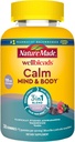 Nature Made Wellblends Room Mind & Body, Magnesium Citrate, Ashwagandha 125mg & GABA 100mg Blend for Stress Relief, 38 Gummy Vitamin